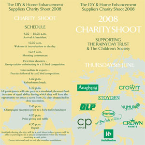 DIY & Home Enhancement Suppliers Charity Shoot - June 5