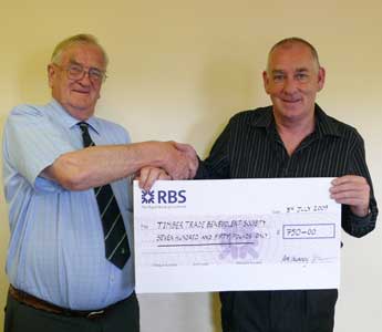 Long service celebration helps out Timber Trade charity