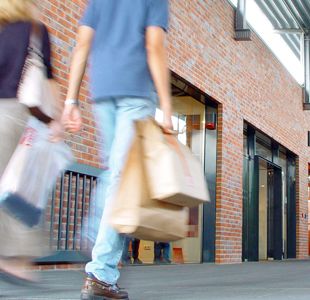 Shoppers 'tiptoe' back onto high street but poor weather hits Easter footfall