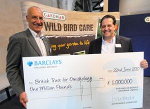 Gardman raises £1m for BTO