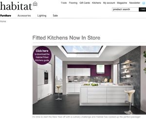 Habitat updates offer with fitted kitchens and new website