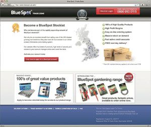 B2B site for Blue Spot