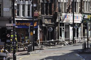 Riots hit footfall figures