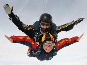 Rainy Day Trust parachute jump a success