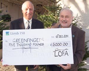 LOFA donates £5k to Greenfingers