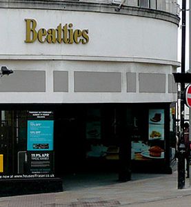 House of Fraser calls time on Burton's Beatties