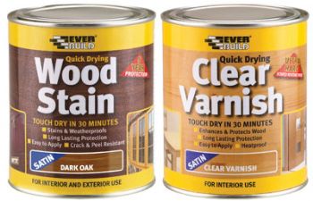 New wood stains and varnishes from Everbuild