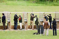 DIY personalities hit the target at charity clay pigeon shoot