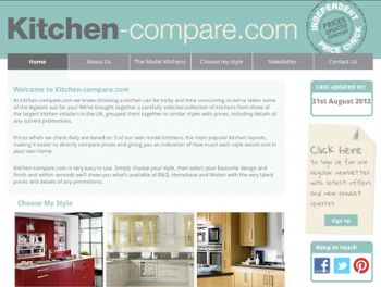 New kitchen comparison site compares B&Q, Homebase and Wickes