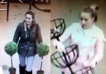 Police release CCTV stills following garden centre raid