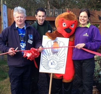 RSPB cuts ribbon on Millbrook's refurbished hide