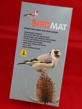 Pre-seeded BirdMat grows bird-friendly plants