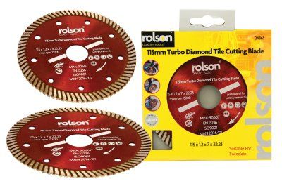 Rolson tile blade is cutting edge