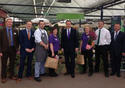 Prime Minister visits Birmingham garden centre