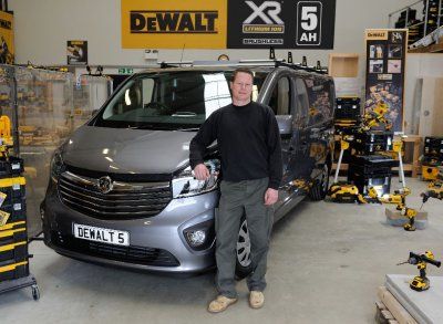 Joiner wins van at DeWalt battery event