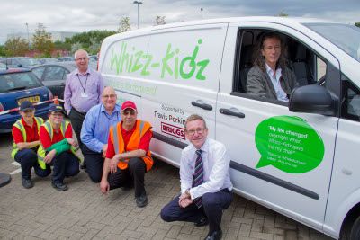 Travis Perkins and Briggs Equipment donate van to kids 