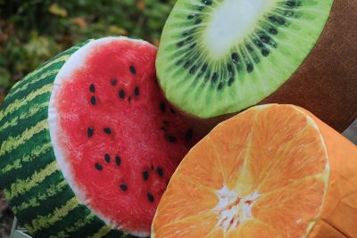 Fallen Fruits pouffes are refreshingly different